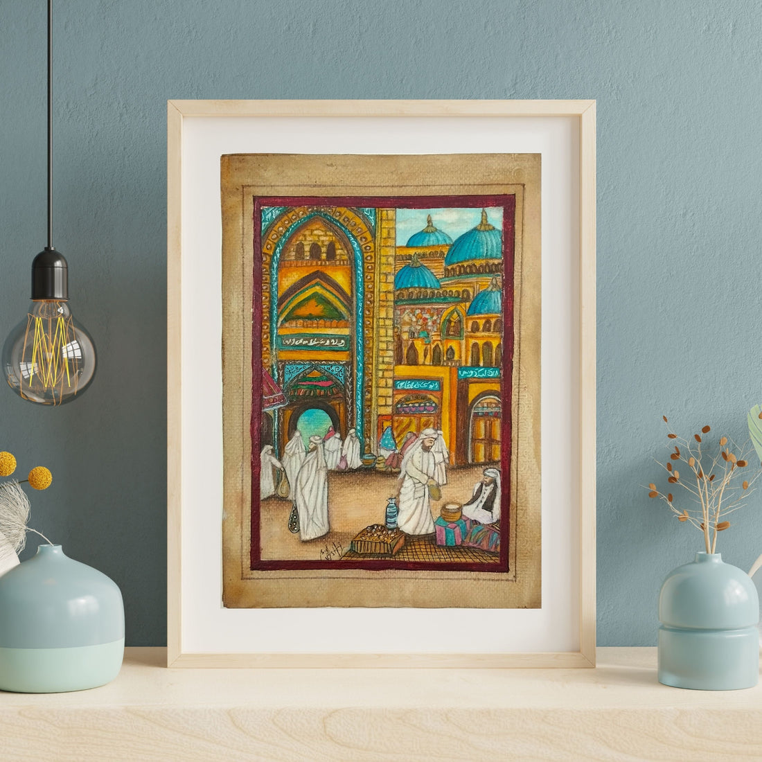 The Timeless Beauty of Islamic Architecture in Hand-Painted Art